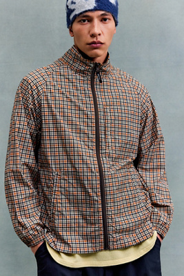 Gramicci Brick Check Shell Jacket | Urban Outfitters UK
