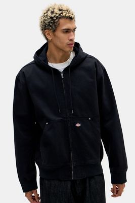 Sweat à capuche en toile non doublé noir Dickies