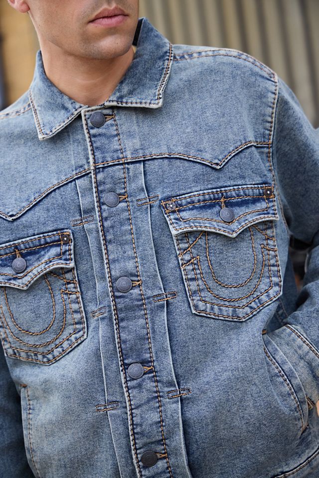 Chaqueta de Mezclilla Oversize True Religion Big T Desert Loop #1