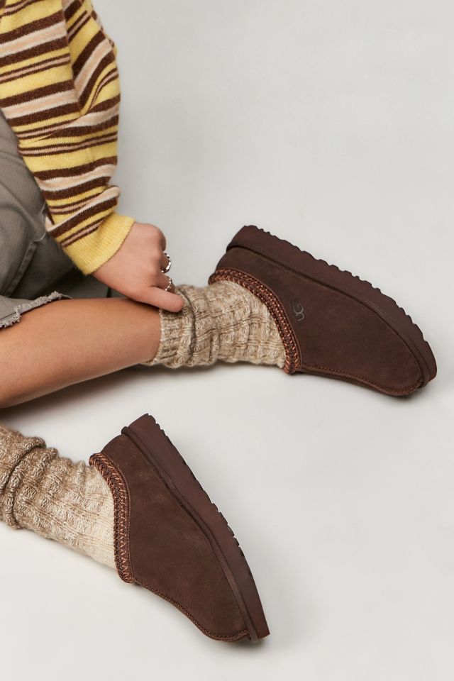 UGG Burnt Cedar Tasman Slippers | Urban Outfitters UK