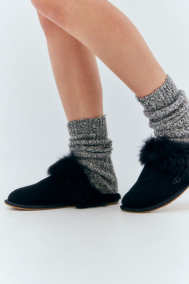 Ugg faux hot sale fur slippers