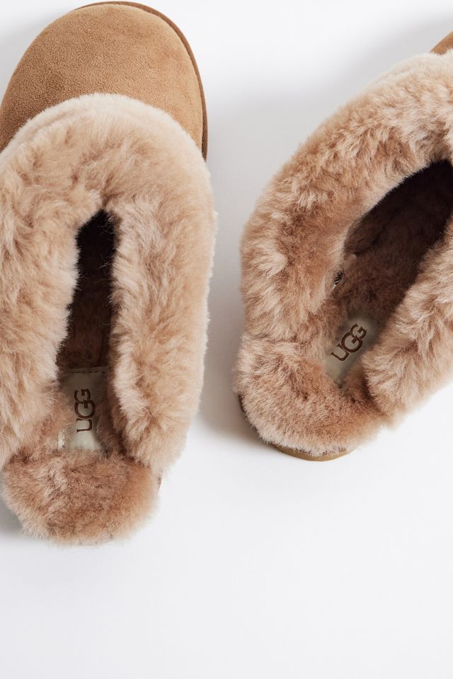 UGG Kids Classic Micro Slippers in Chestnut