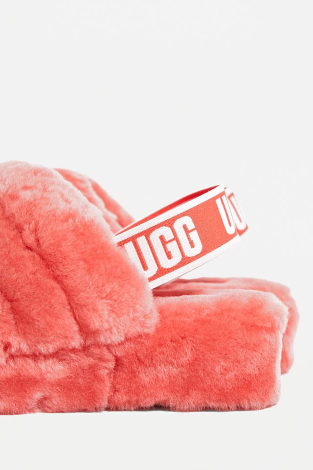 Ugg fluff 2024 yeah neon coral