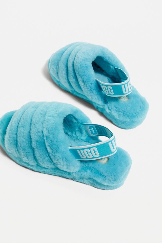 UGG Fluff Yeah Clear Water Slide Slippers | Urban Outfitters UK