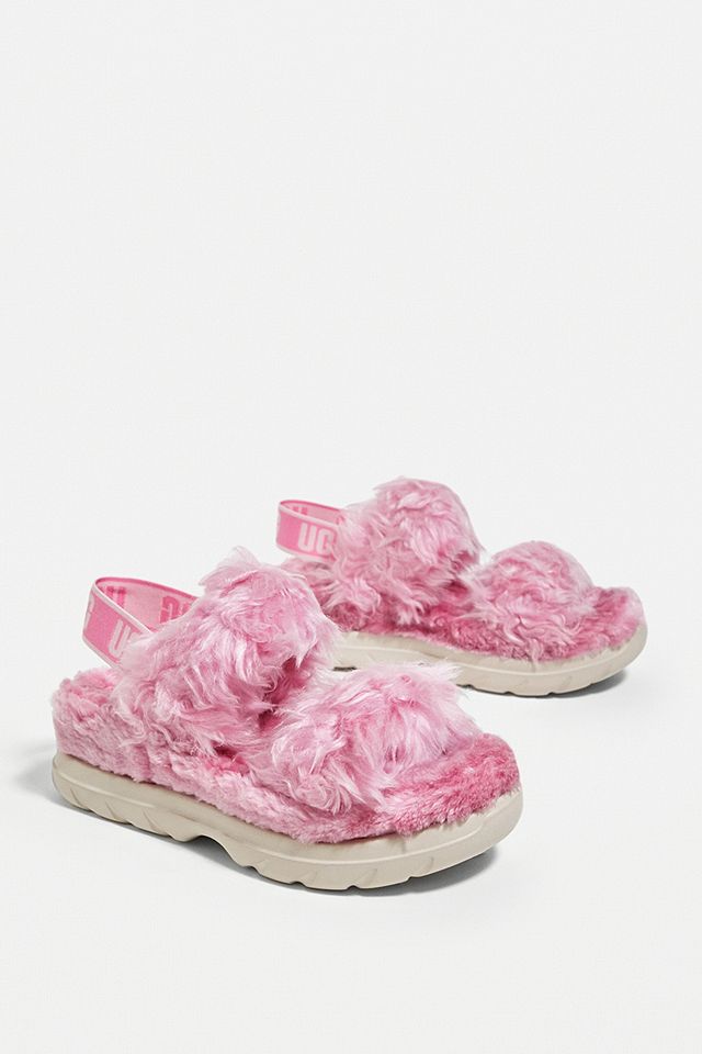 UGG Pink Fluff Sugar Sandals