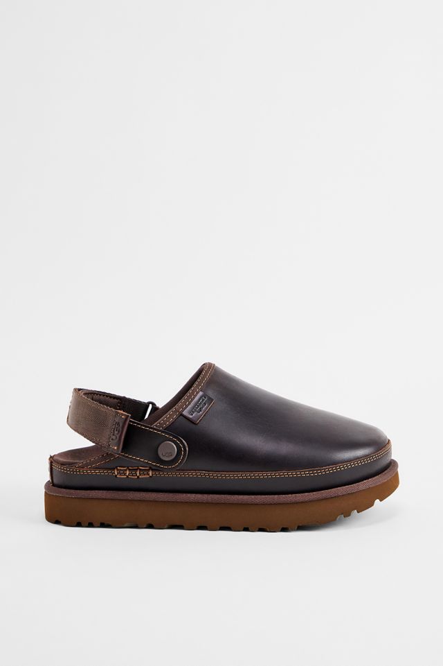 UGG Brown Goldenstar Leather Clogs #1