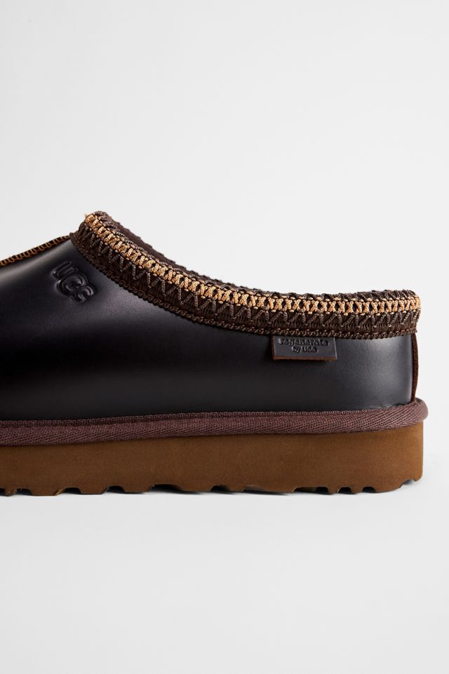 UGG Brown Leather Tasman Slippers #3