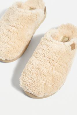 UGG Natural Fuzz Sugar Slide Sandals | Urban Outfitters UK