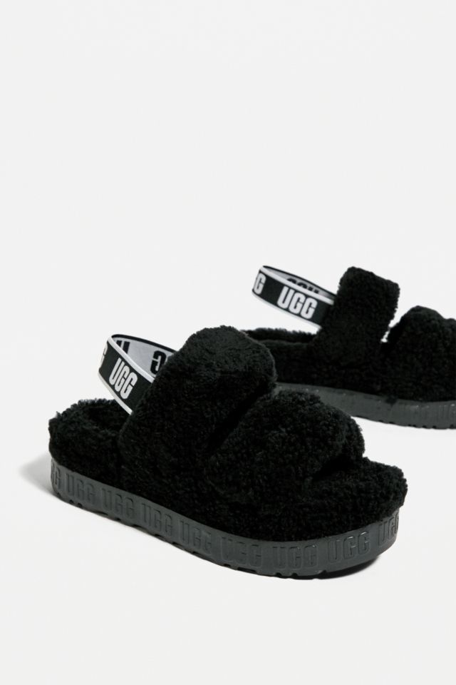 Ugg black discount oh yeah slippers