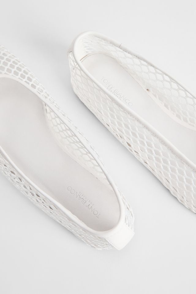 Tony Bianco Weiße Buzz Ballerinas #4