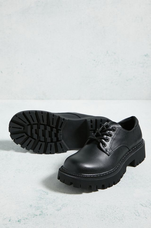 UO Ella Black Lace-Up Chunky Oxford Shoes  #2