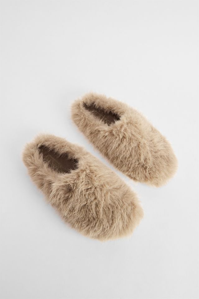 UO Faux Fur Mule Slippers #1