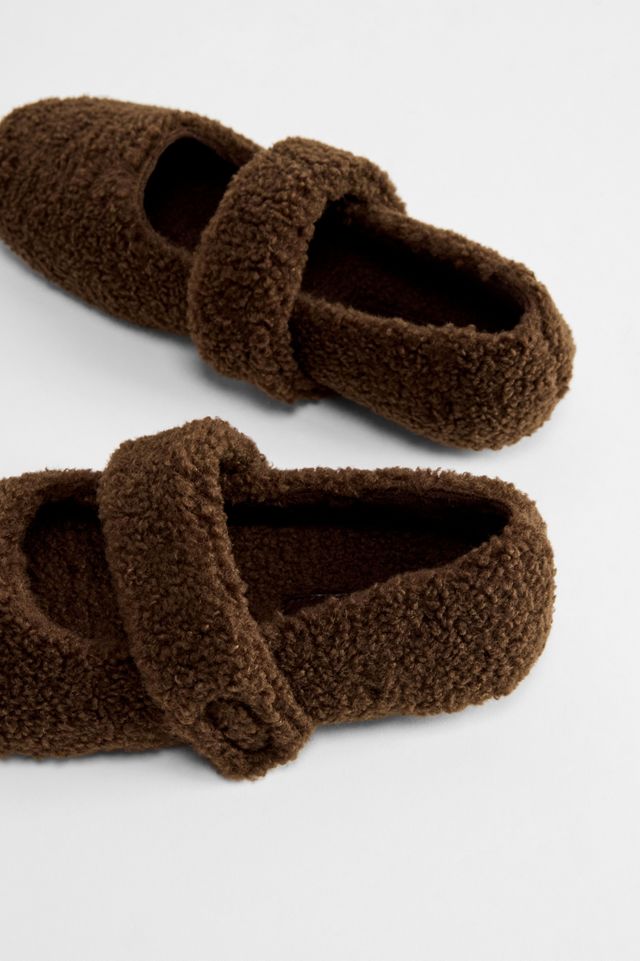 Pantofole da Balletto Marroni UO #4