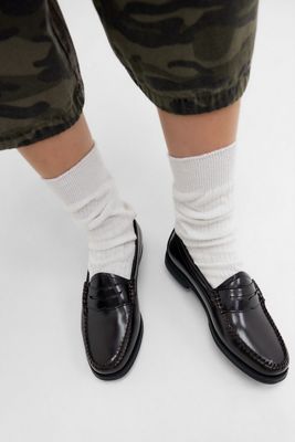 G.H.Bass Schokoladenbraune Weejuns Leder Penny Loafers