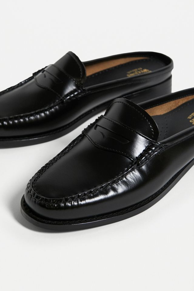 G.H. Bass - Mocassins Weejuns de type mules noirs #1