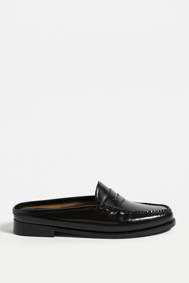 G.H. Bass - Mocassins Weejuns de type mules noirs #2