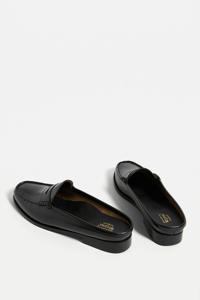 G.H. Bass - Mocassins Weejuns de type mules noirs #3