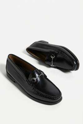 men's black dress loafers