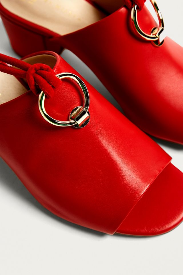 E8 by Miista Mason Ring Red Ankle Strap Mules #2