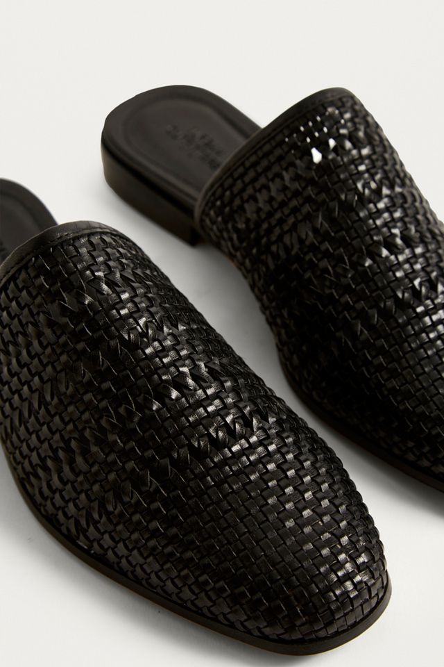 UO Frances Black Woven Mules #2