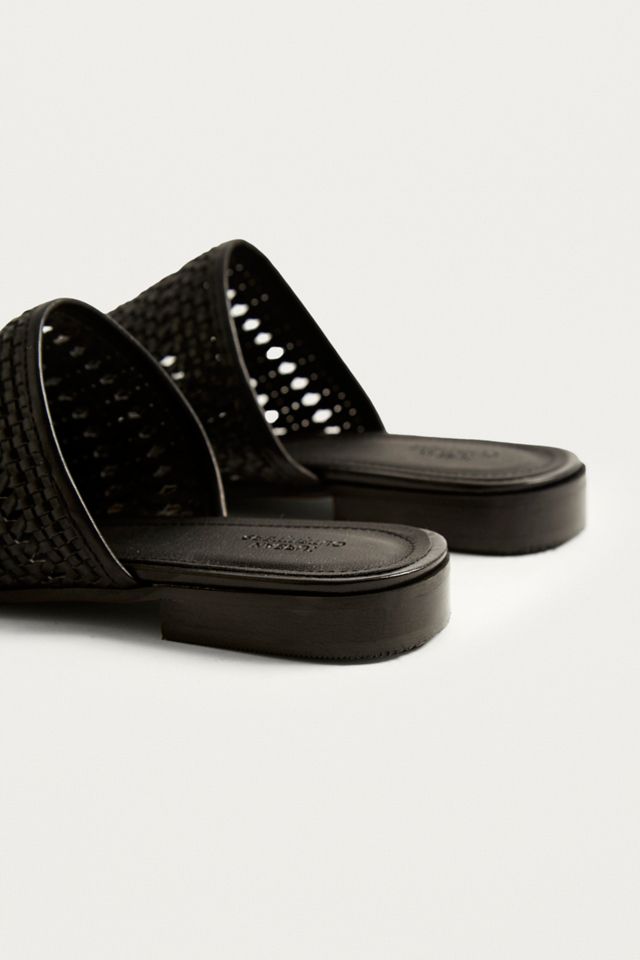 UO Frances Black Woven Mules #3