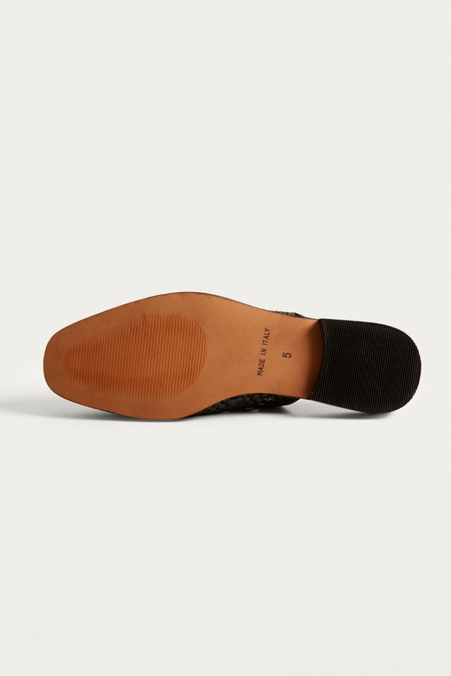 UO Frances Black Woven Mules #4