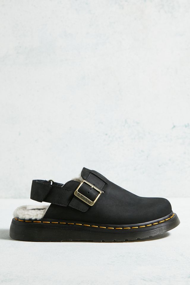 Dr. Martens – Pantoletten „Jorge " in Schwarz mit Lammfell #2