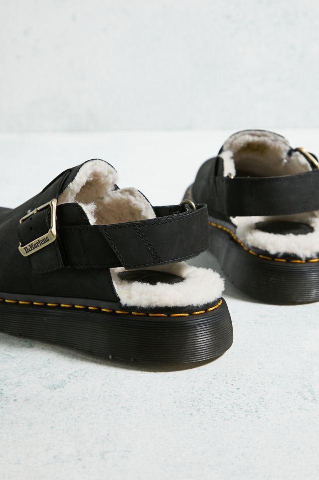 Dr. Martens – Pantoletten „Jorge " in Schwarz mit Lammfell #5