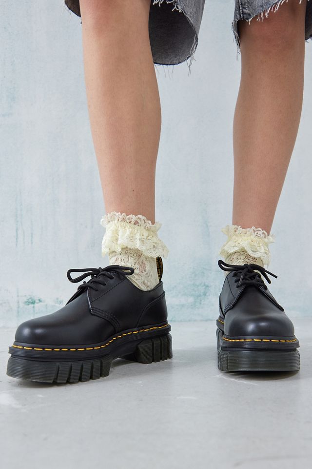 Dr. Martens Audrick Nappa Lux Leather Platform Shoes #4