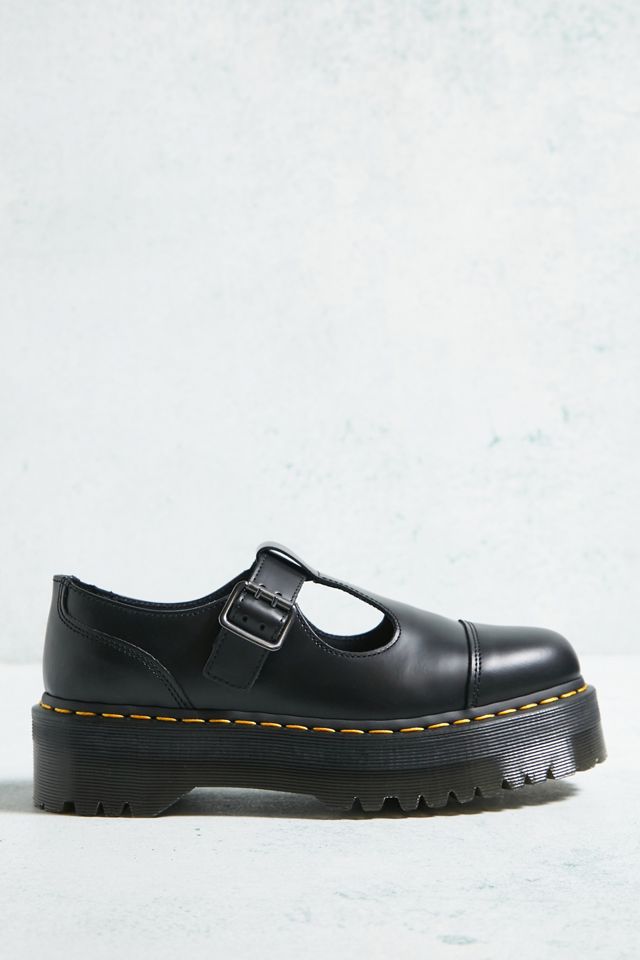 Dr. Martens Plataforma de cuero liso Bethan Zapatos Mary Jane #2