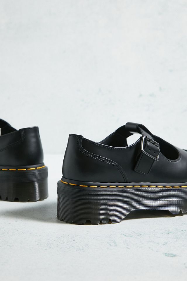 Dr. Martens Plataforma de cuero liso Bethan Zapatos Mary Jane #3