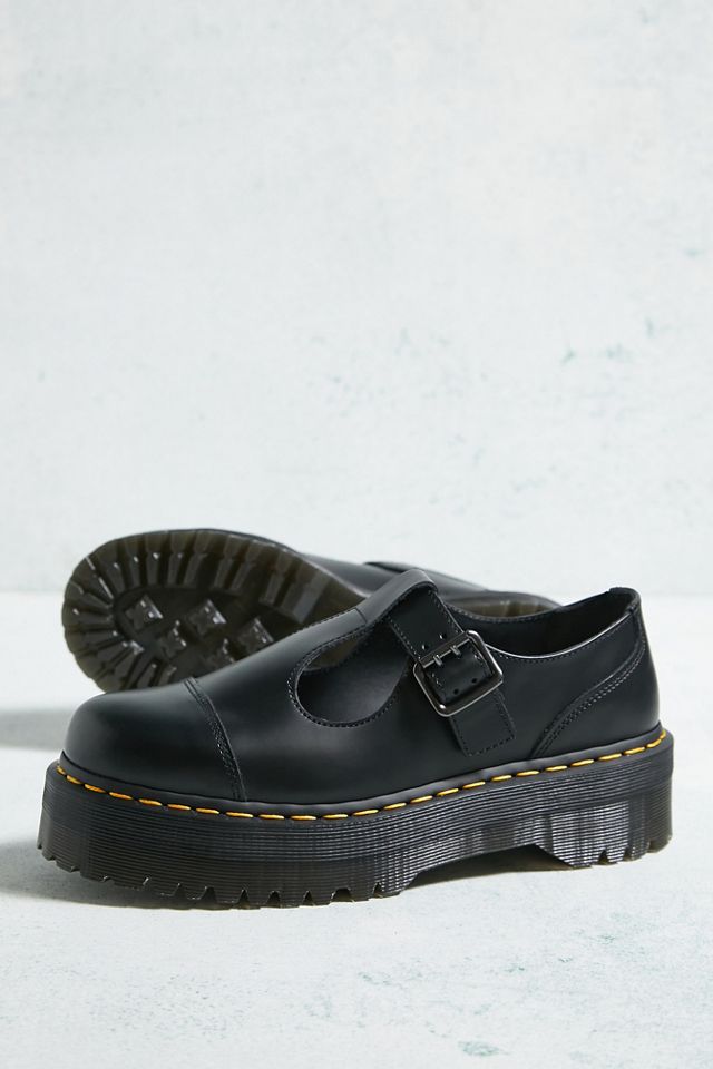 Dr. Martens Plataforma de cuero liso Bethan Zapatos Mary Jane #4