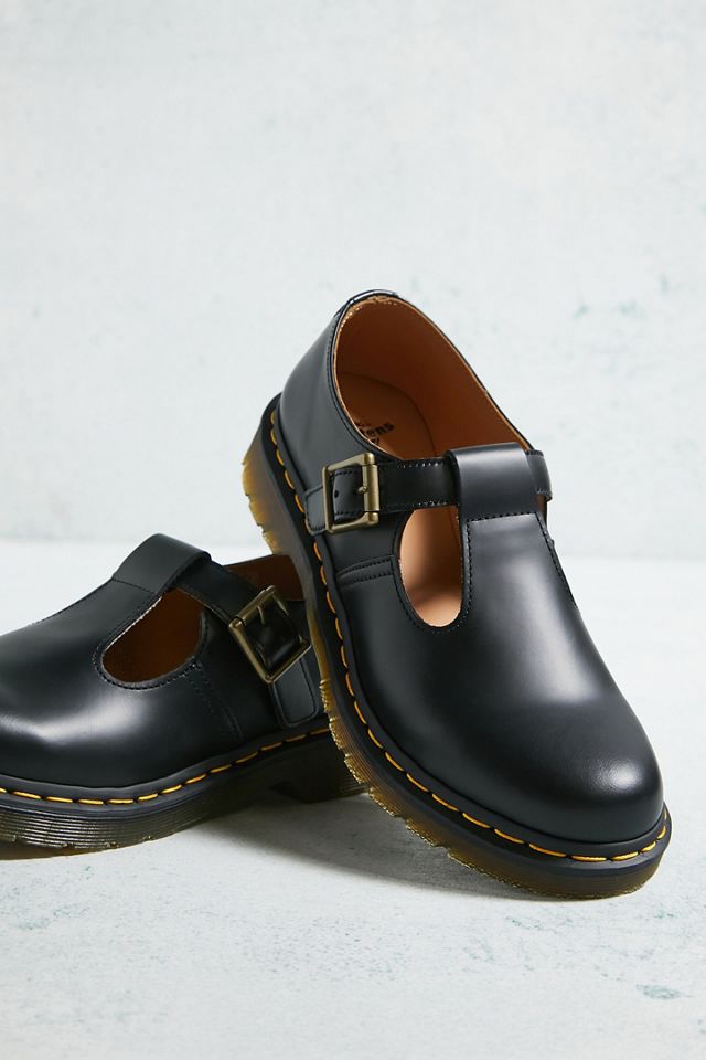 Dr. Martens - Chaussures babies en cuir lisse Polly #1