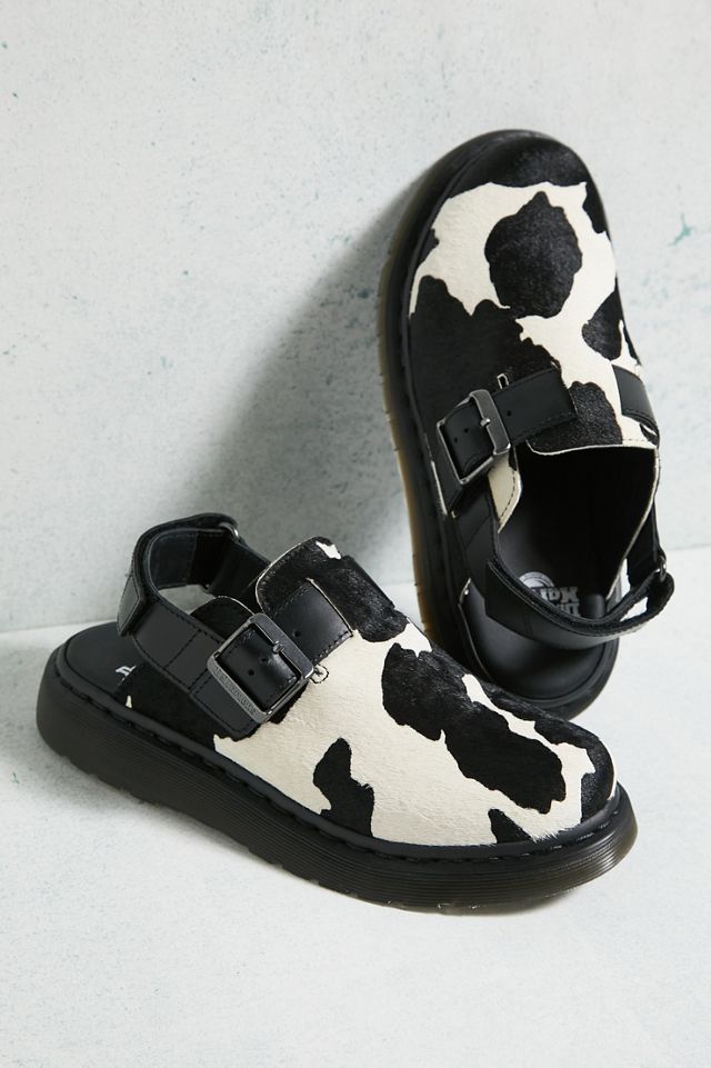 Dr. Martens - Mules Jorge en cuir à imprimé vache #1