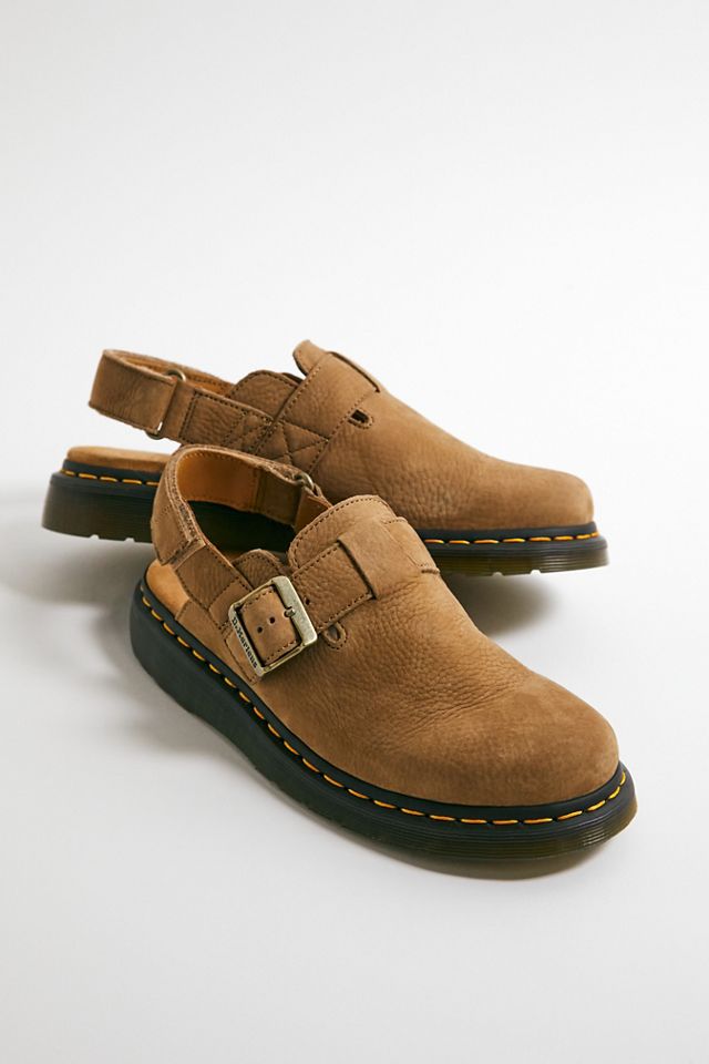 Dr. Martens Jorge II Tan Leather Mules | Urban Outfitters UK