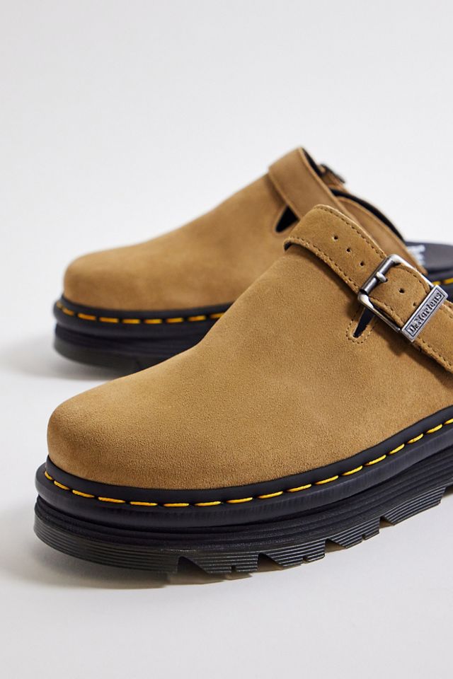 Mules en suède tan Zebzag Dr. Martens #3