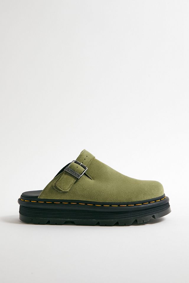 Dr. Martens Zebzag Olive Suede Mules #2