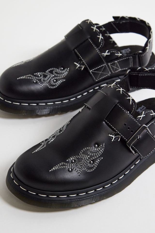 Dr. Martens Mules Jorge II van zwart leer, maat UK:, Black Brando, 42 EU