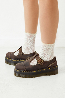 Dr.Martens BETHAN メリージェーン UK4 EU37 ブラウン Dr. Martens Bethan Archive Brown Leather Platform Mary Jane Shoes