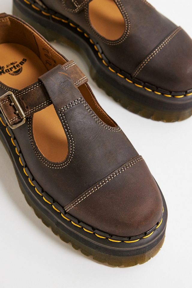 Dr. Martens – Plateauschuhe aus Leder im Mary-Jane-Stil „Bethan Archive“ in Braun #4