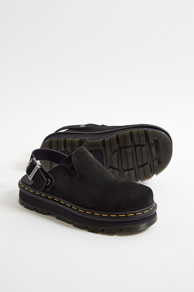 Mules Dr. Martens Zebzag in Pelle Scamosciata Nera #1