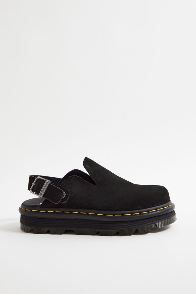 Mules Dr. Martens Zebzag in Pelle Scamosciata Nera #2