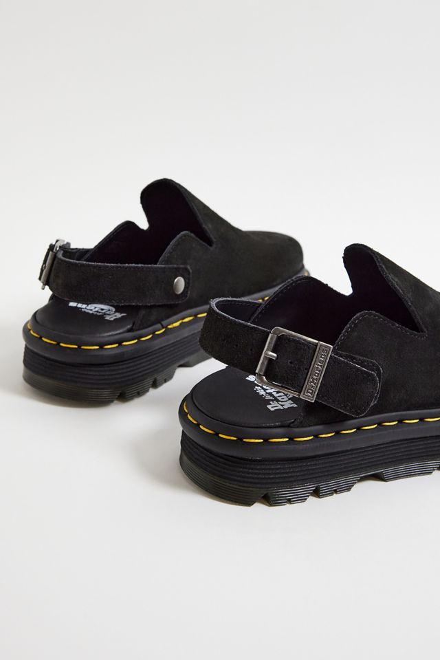 Mules Dr. Martens Zebzag in Pelle Scamosciata Nera #3
