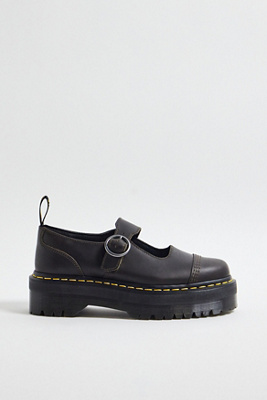 Escarpins Dr. Martens Jenna Dia Noir Palatino - Talon Bas, Cuir Véritable - Neuf Avec Boîte