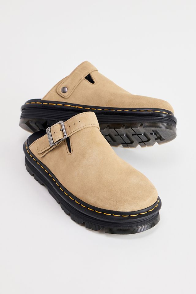 Dr. Martens Tan Zebzag Suede Mules
 #1