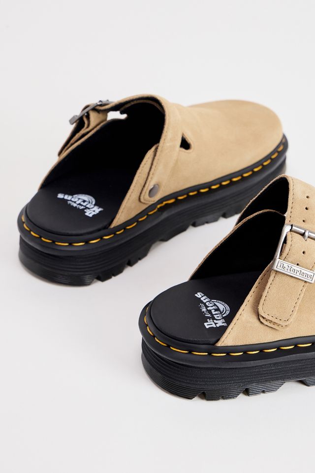 Dr. Martens Tan Zebzag Suede Mules
 #3