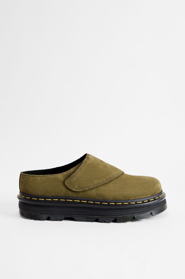 Dr. Martens Olive Zebzag AnyWair Suede Mules #2