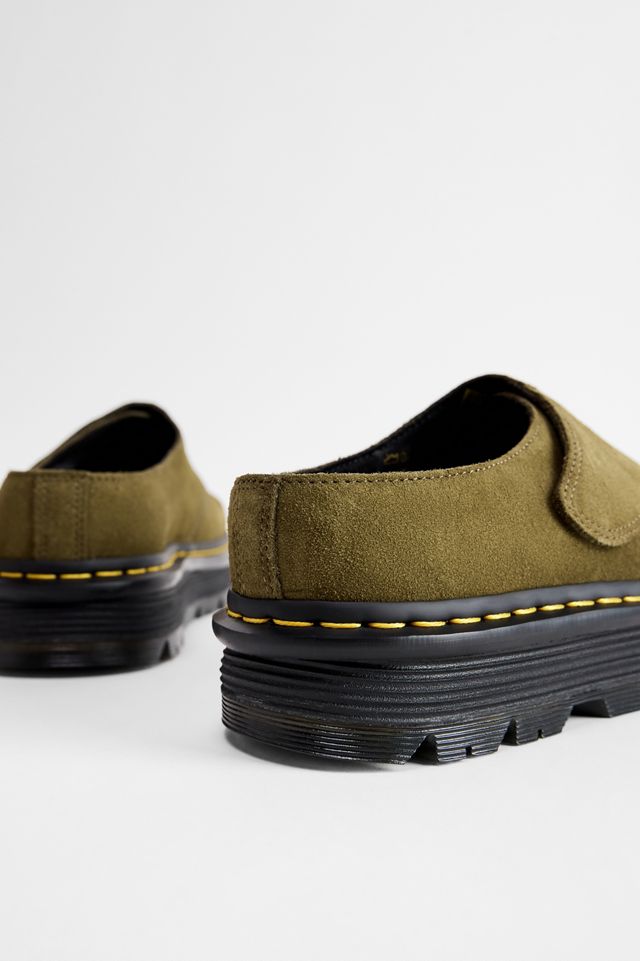 Dr. Martens Olive Zebzag AnyWair Suede Mules #3