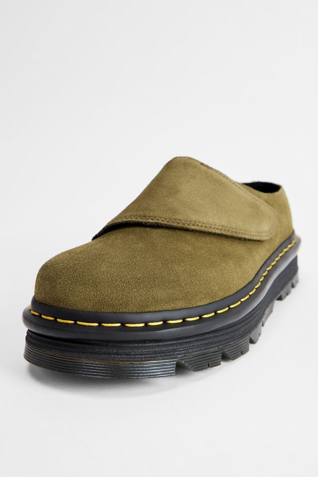 Dr. Martens Olive Zebzag AnyWair Suede Mules #4