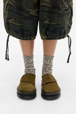 Mules en daim Olive Zebzag AnyWair en taille: UK 3 - Dr. Martens - Modalova